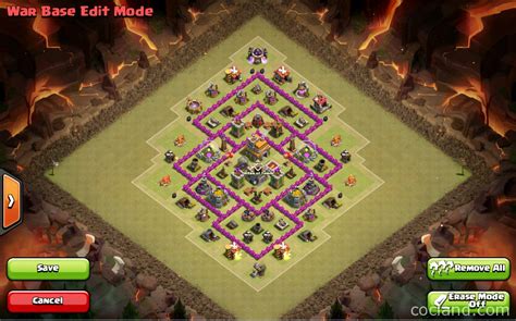 th7 best defense base|th7 war base anti dragon.